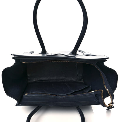 Celine Smooth Calfskin Micro Luggage Ink 7 of 11