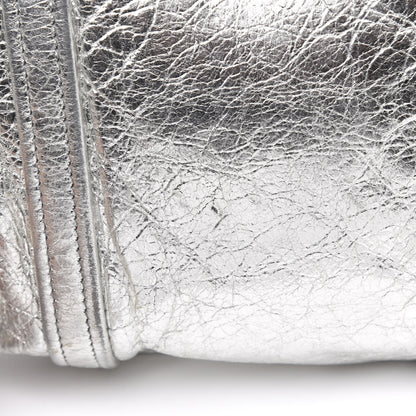 Balenciaga Metallic Calfskin S Bazar Shopper Tote Silver Hardware 12 of 14
