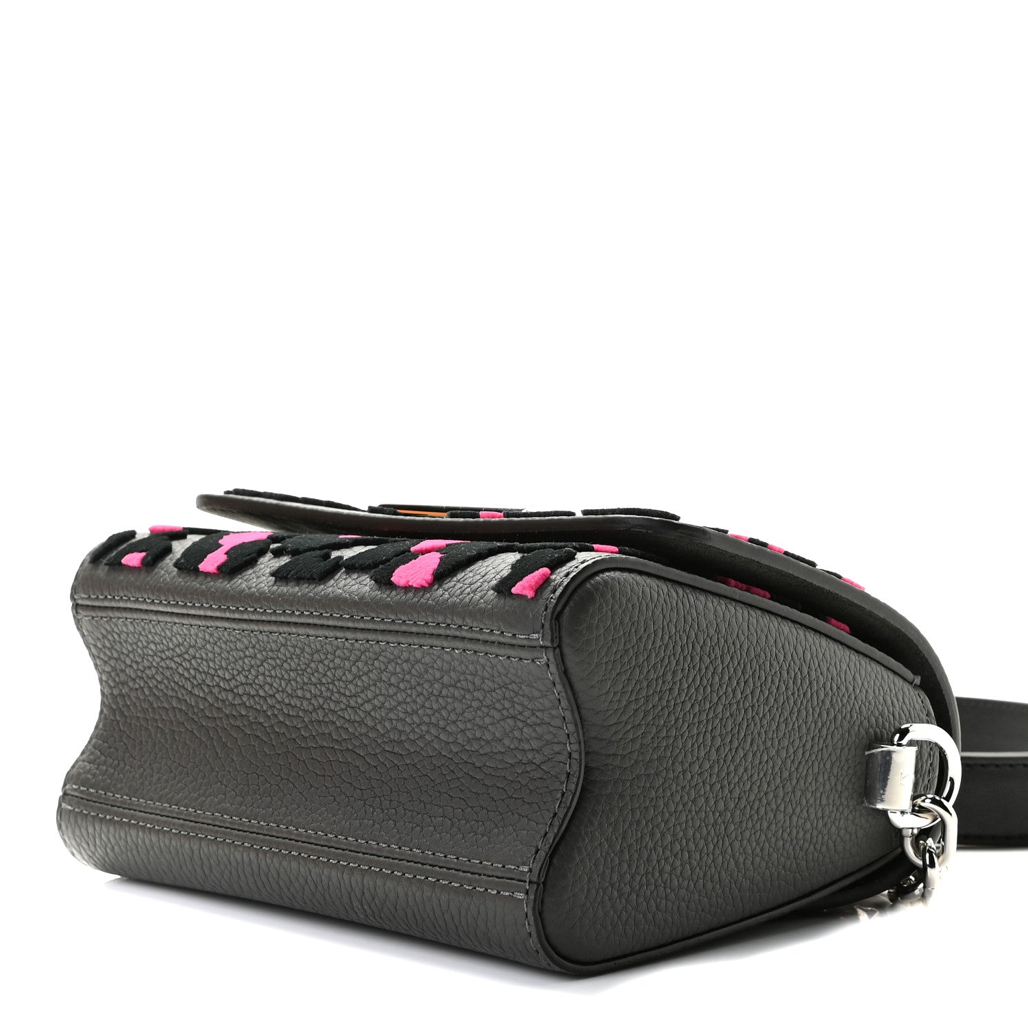 Louis Vuitton Taurillon Tufted Wild At Heart Twist Shoulder Bag PM Grey 6 of 7