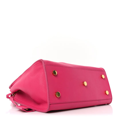 Saint Laurent Calfskin Monogram Baby Cabas Fuchsia 4 of 9