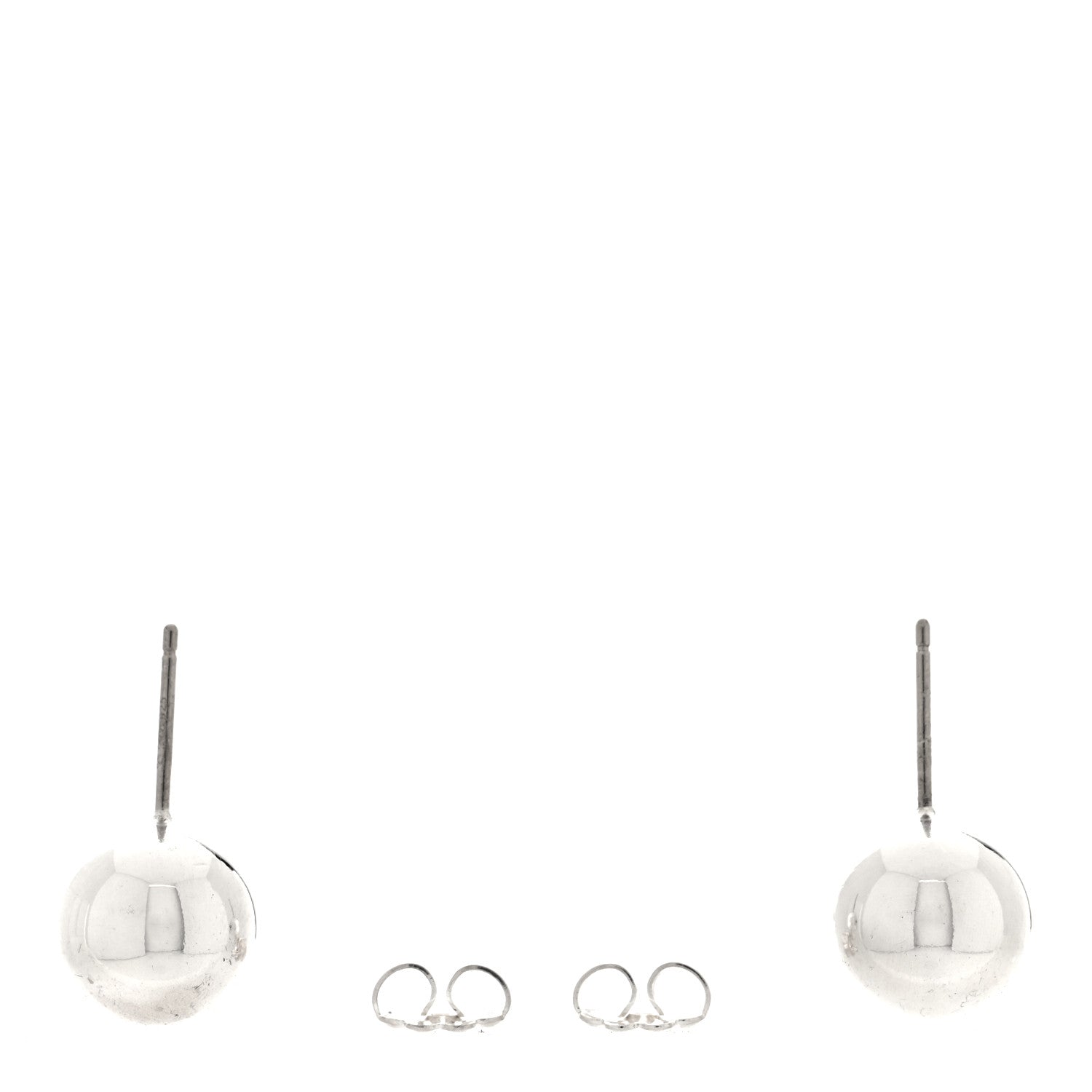 Tiffany Sterling Silver 10mm HardWear Ball Earrings 3 of 4