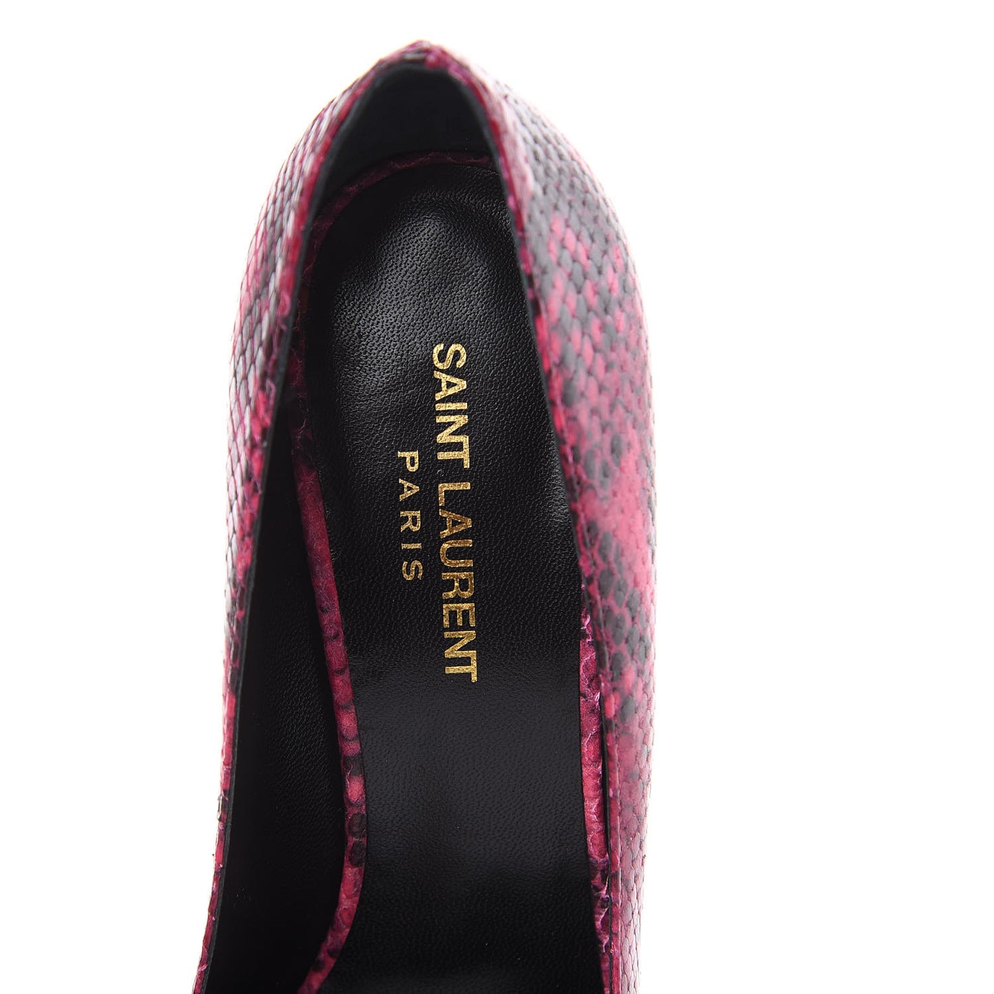 Python Calfskin Embossed Classic Paris 105 Pumps 39 Fuchsia