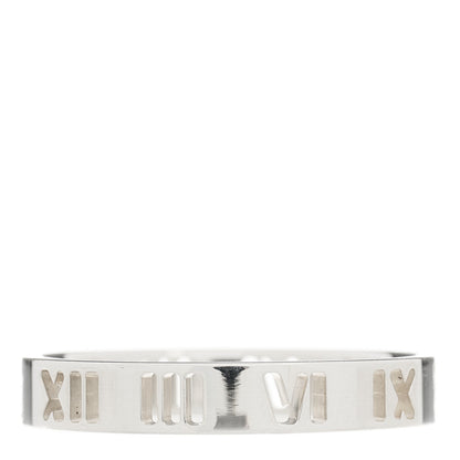 Tiffany Sterling Silver Narrow Atlas Pierced Ring 57 8 3 of 5