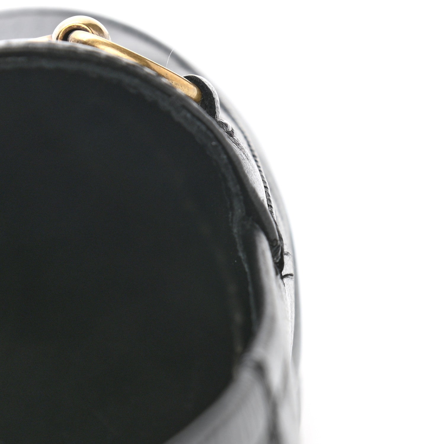 Gucci Lambskin Womens Brixton Horsebit Loafers 37 Black 9 of 10