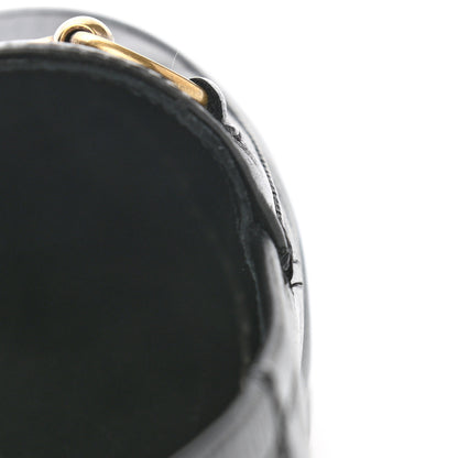 Gucci Lambskin Womens Brixton Horsebit Loafers 37 Black 9 of 10