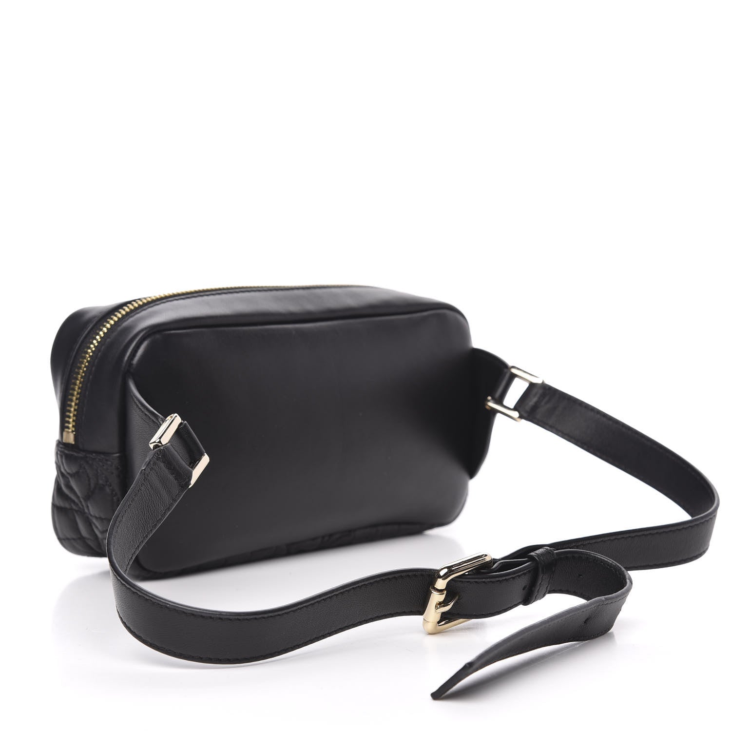 Versace Nappa Barocco Quilted Vanitas Medea Belt Bag Black 3 of 8