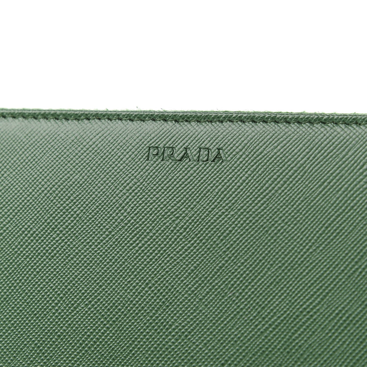 Prada Saffiano Large Zip Around Travel Wallet Biliardo 7 of 8