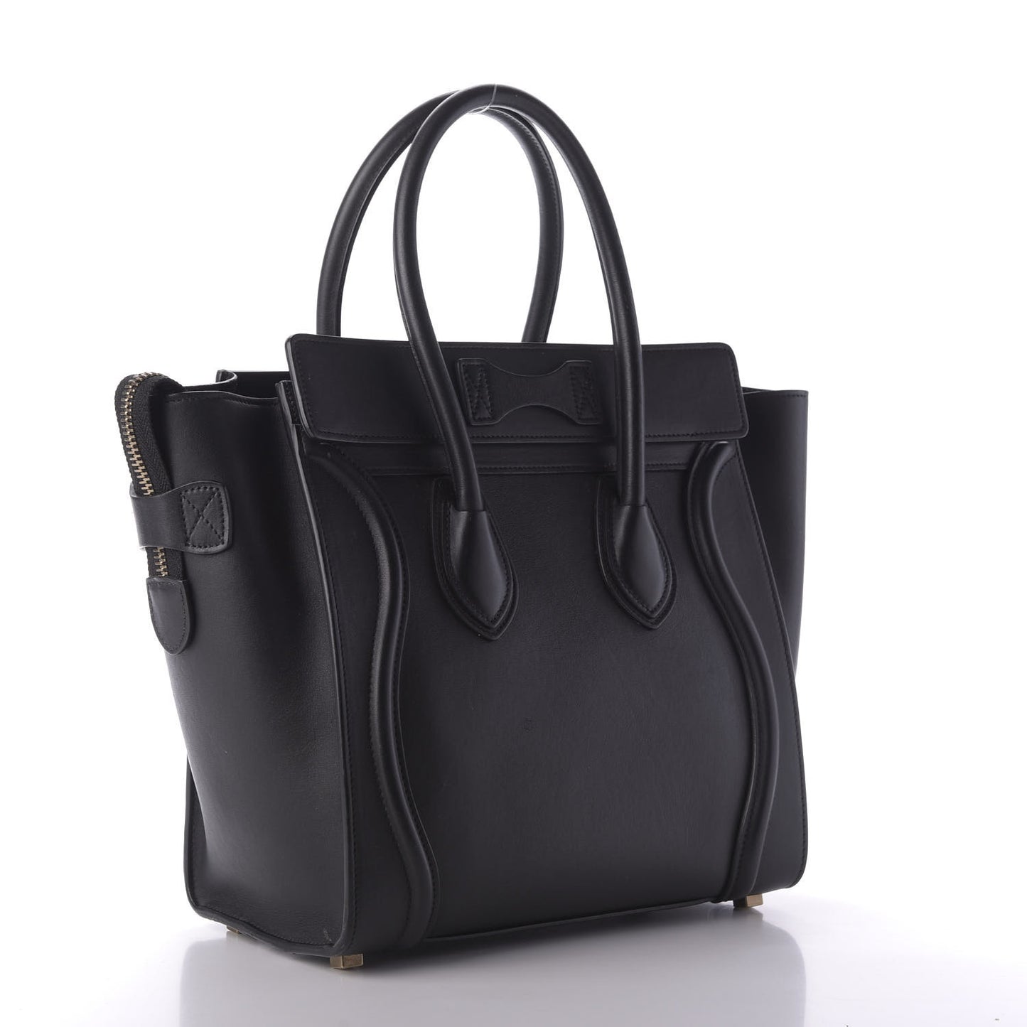 Smooth Calfskin Micro Luggage Black