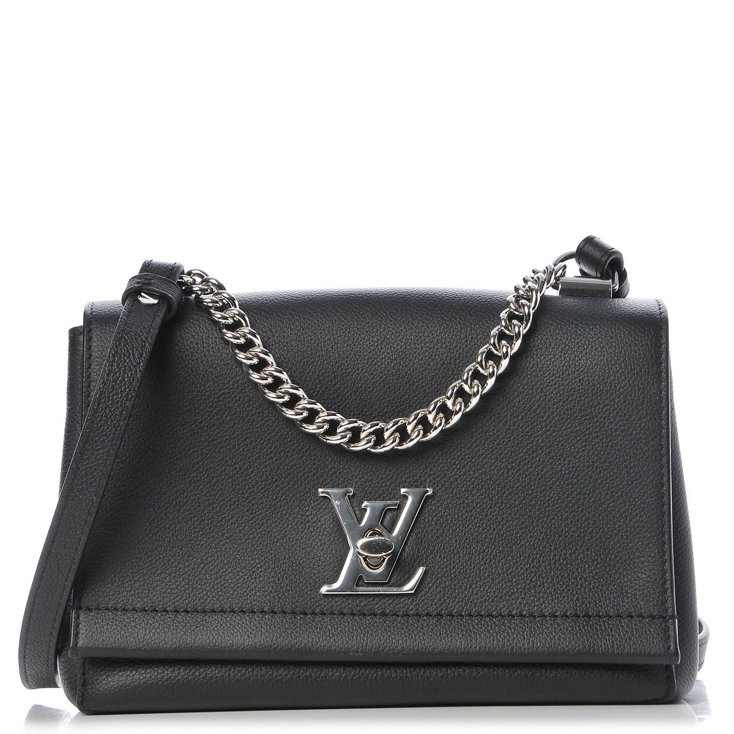 Calfskin Lockme II Chain Bag BB Black