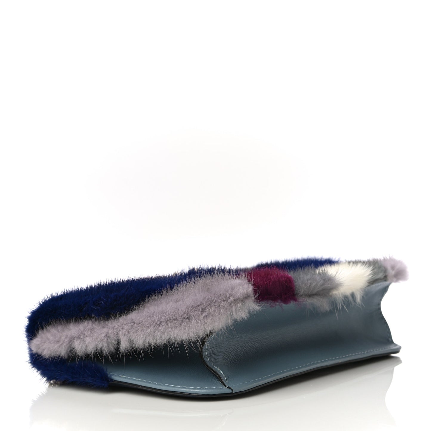 Mink Fur Medium Glam Lock Rockstud Flap Multicolor