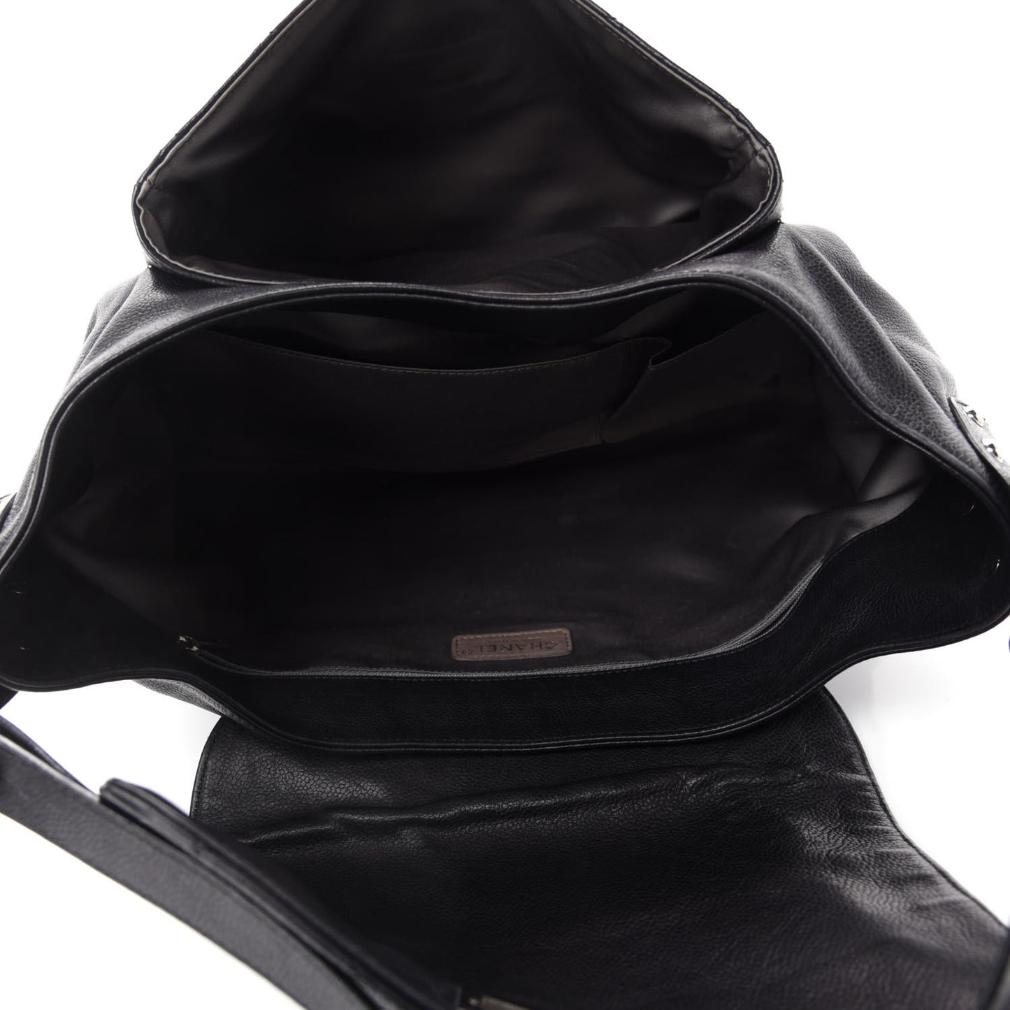 Caviar Stitched Pocket In The City Hobo Black
