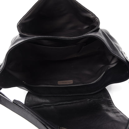 Chanel Caviar Stitched Pocket In The City Hobo Black 5 of 11