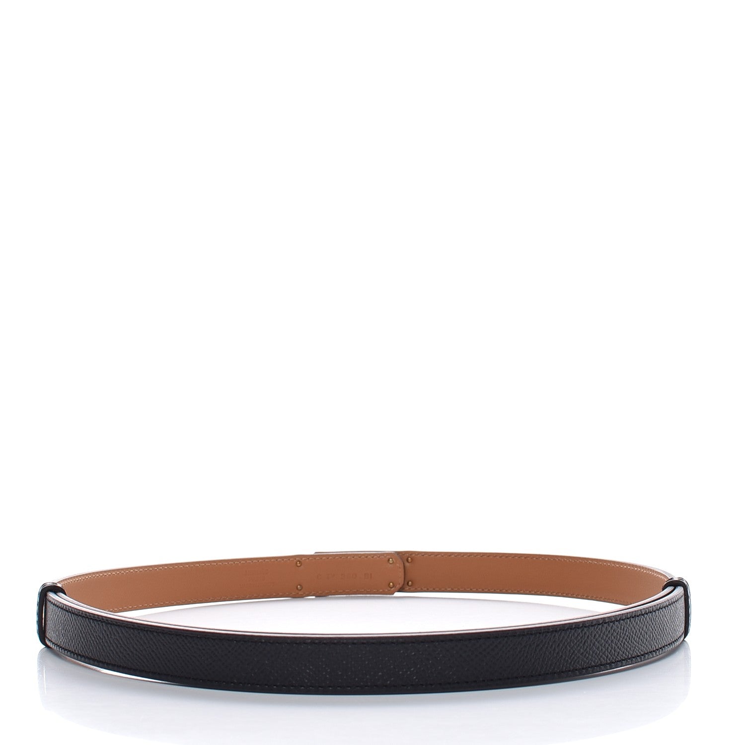 Hermes Epsom Kelly Belt Black 3 of 5