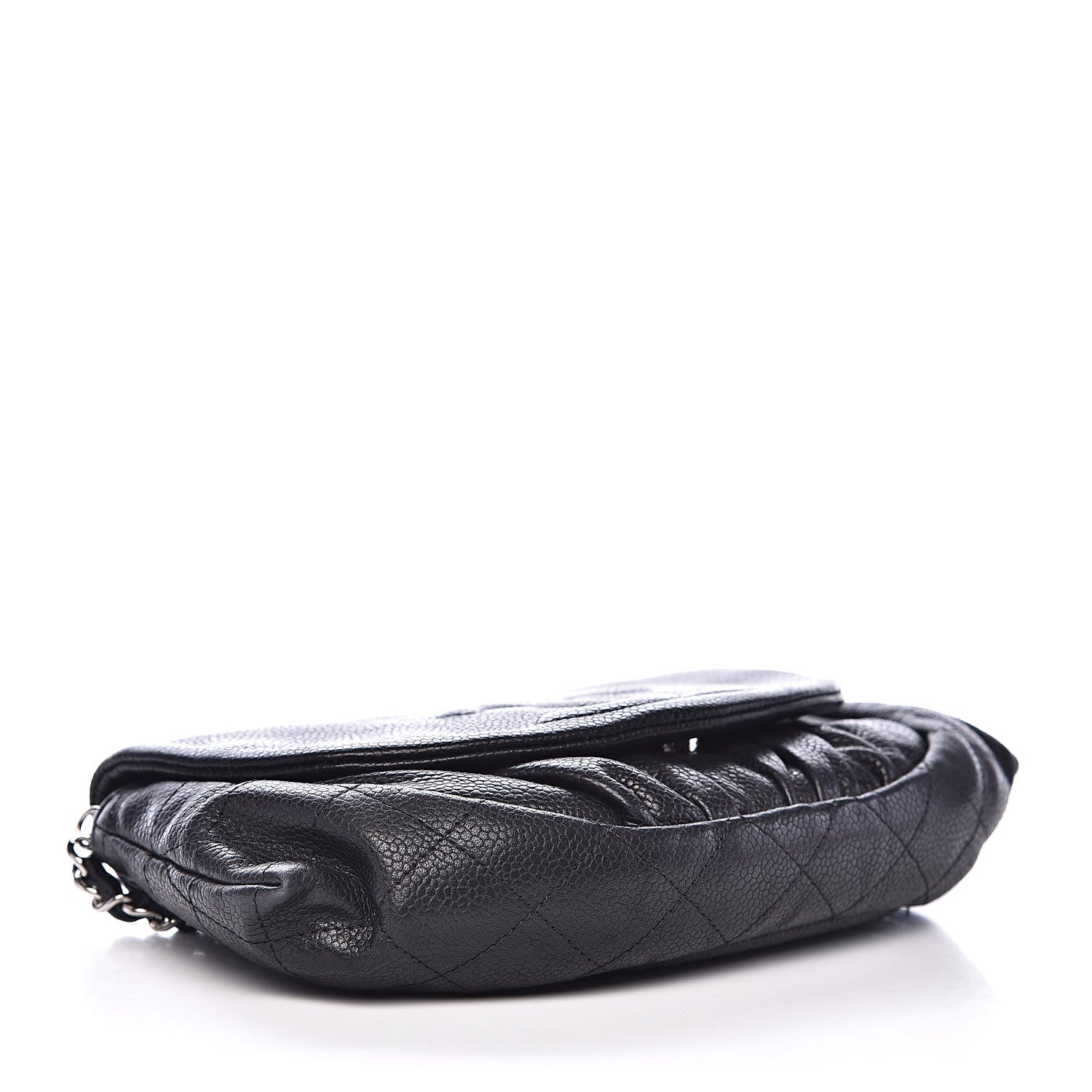 Chanel Caviar Half Moon Wallet On Chain WOC Black 4 of 11