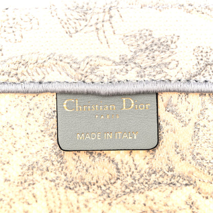Christian Dior Canvas Embroidered Medium Dioriviera Toile De Jouy Book Tote Gray 6 of 9