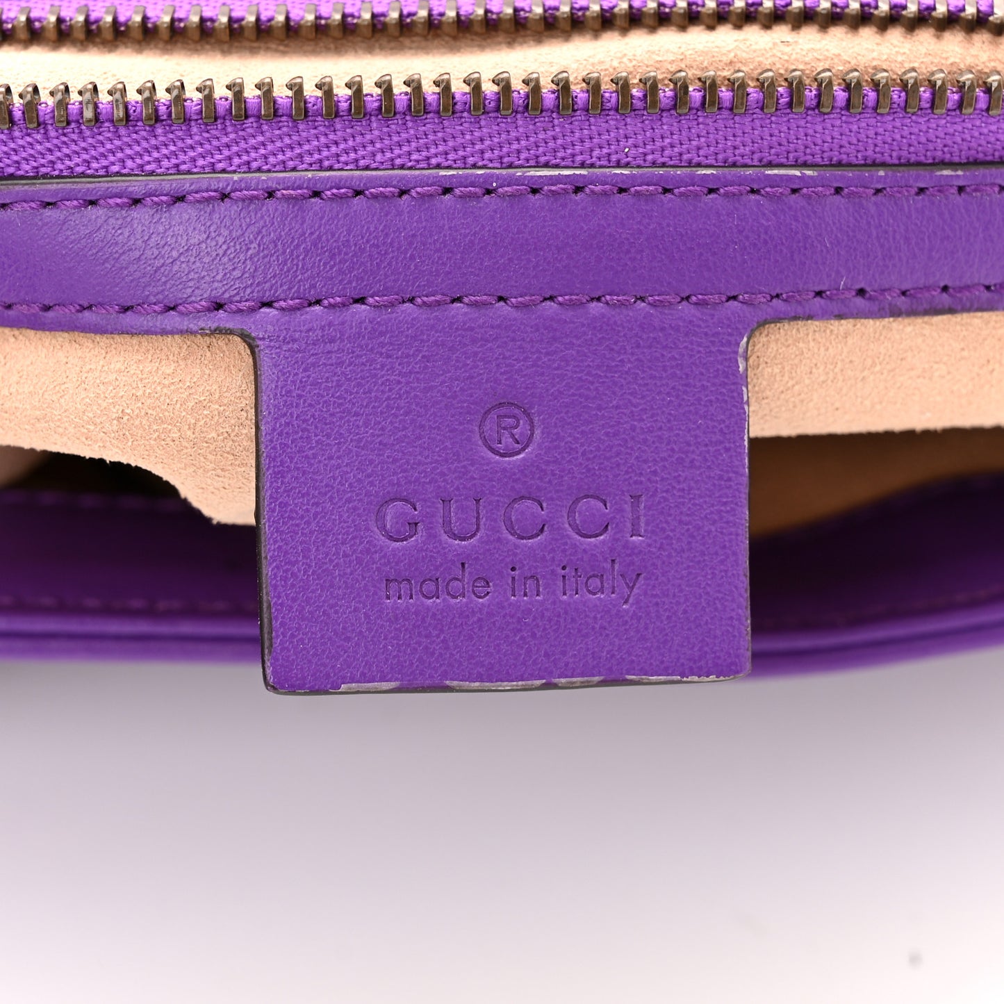 Calfskin Matelasse Small GG Marmont Shoulder Bag Shine Purple
