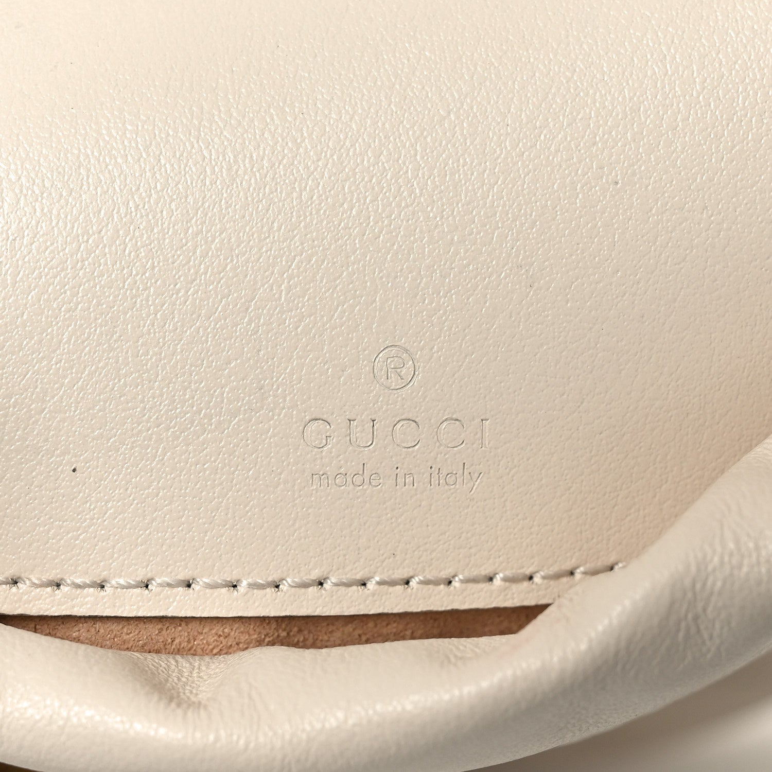 Gucci Calfskin Matelasse Mini GG Marmont 2.0 Bucket Bag White 5 of 9
