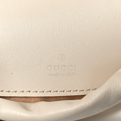 Gucci Calfskin Matelasse Mini GG Marmont 2.0 Bucket Bag White 5 of 9