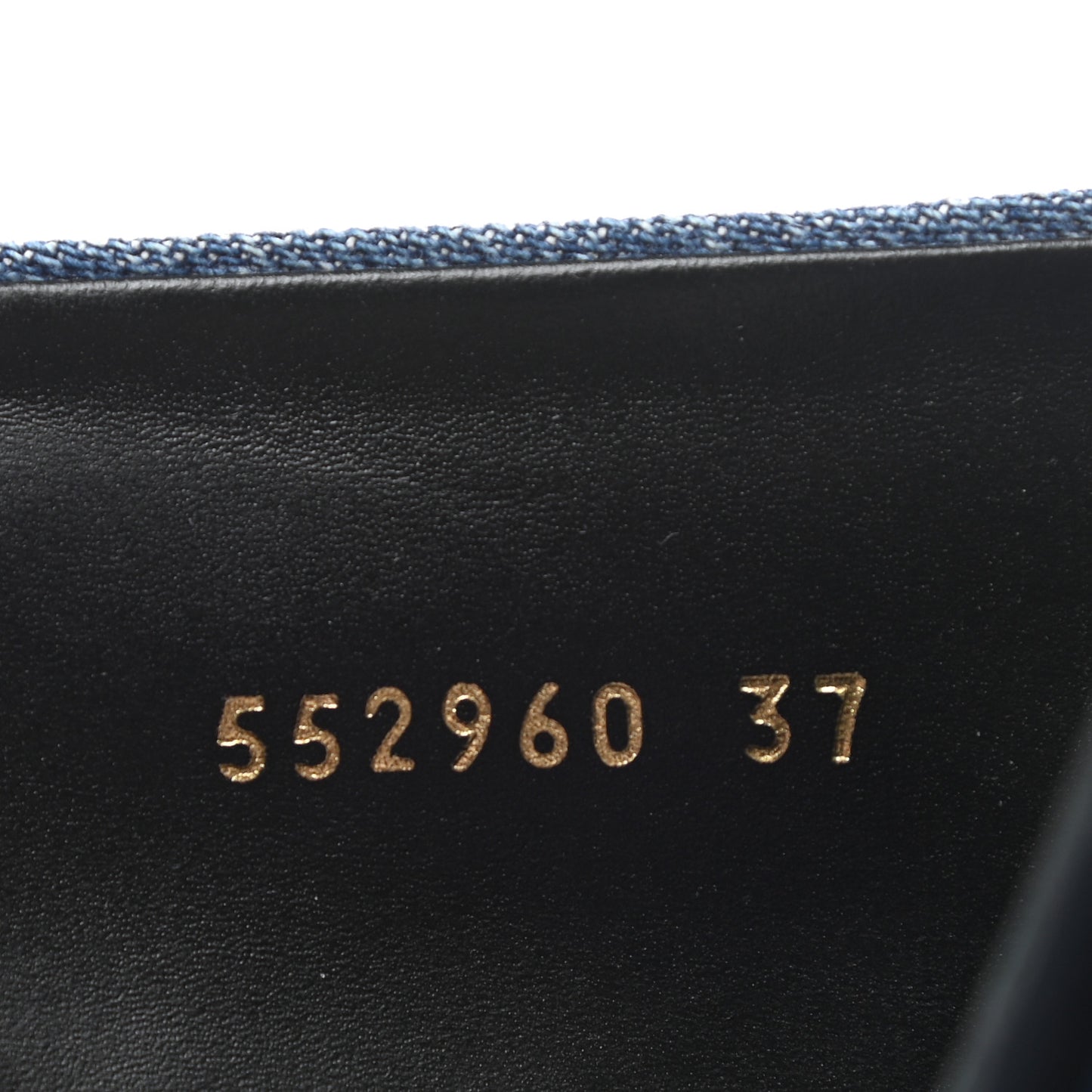 Denim BB Pointy Toe Ankle Booties 37 Light Bleu