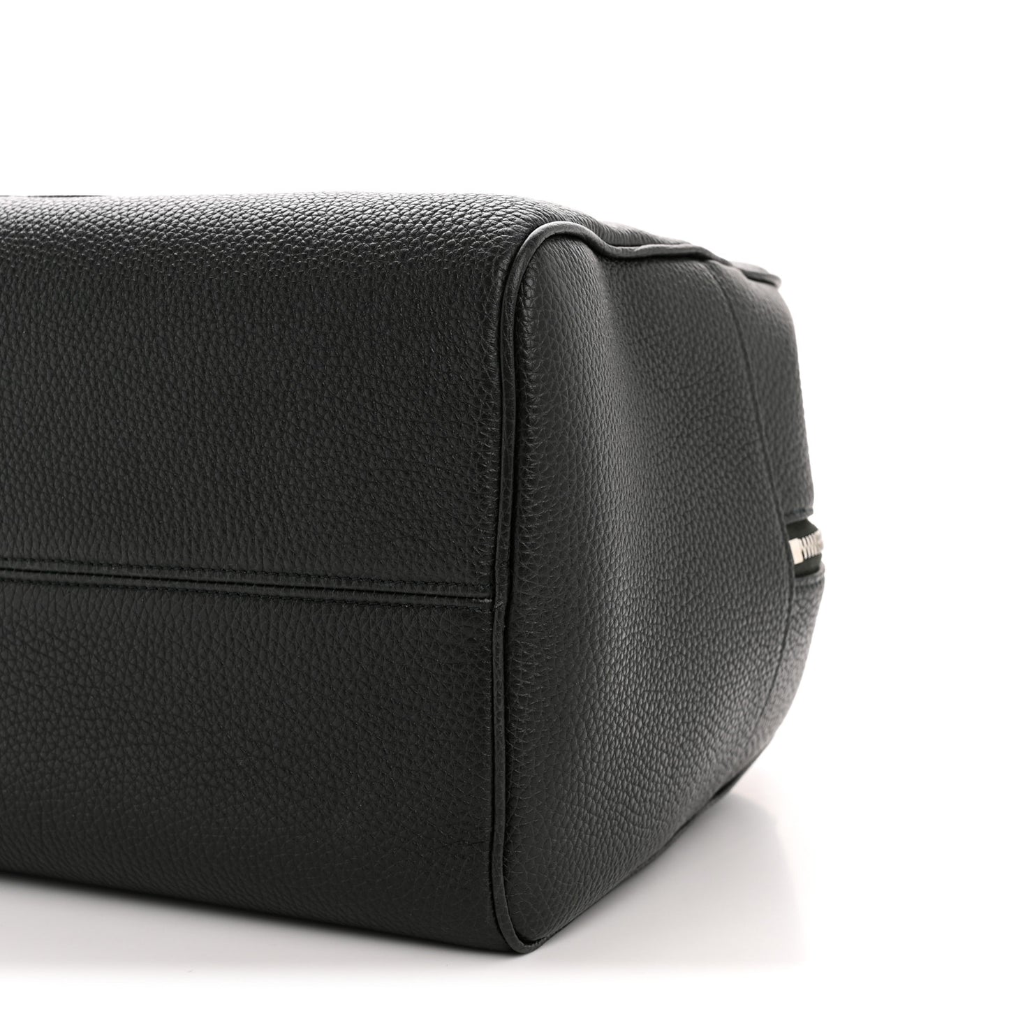 Grained Calfskin Duffle Bag Night Green