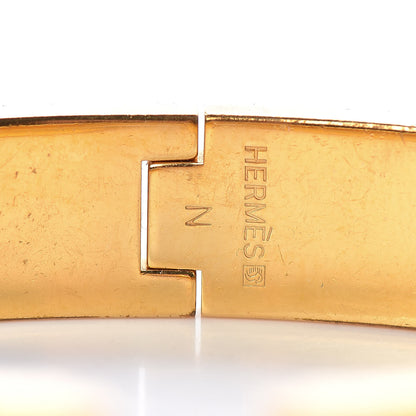 Hermes Enamel Narrow Clic Clac H Bracelet GM Black 4 of 4