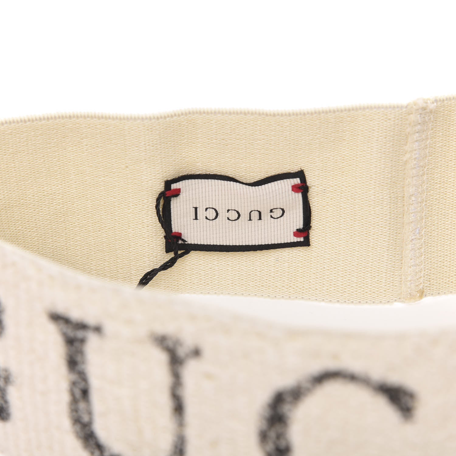 Gucci Cotton Elastic Logo Headband White 5 of 5