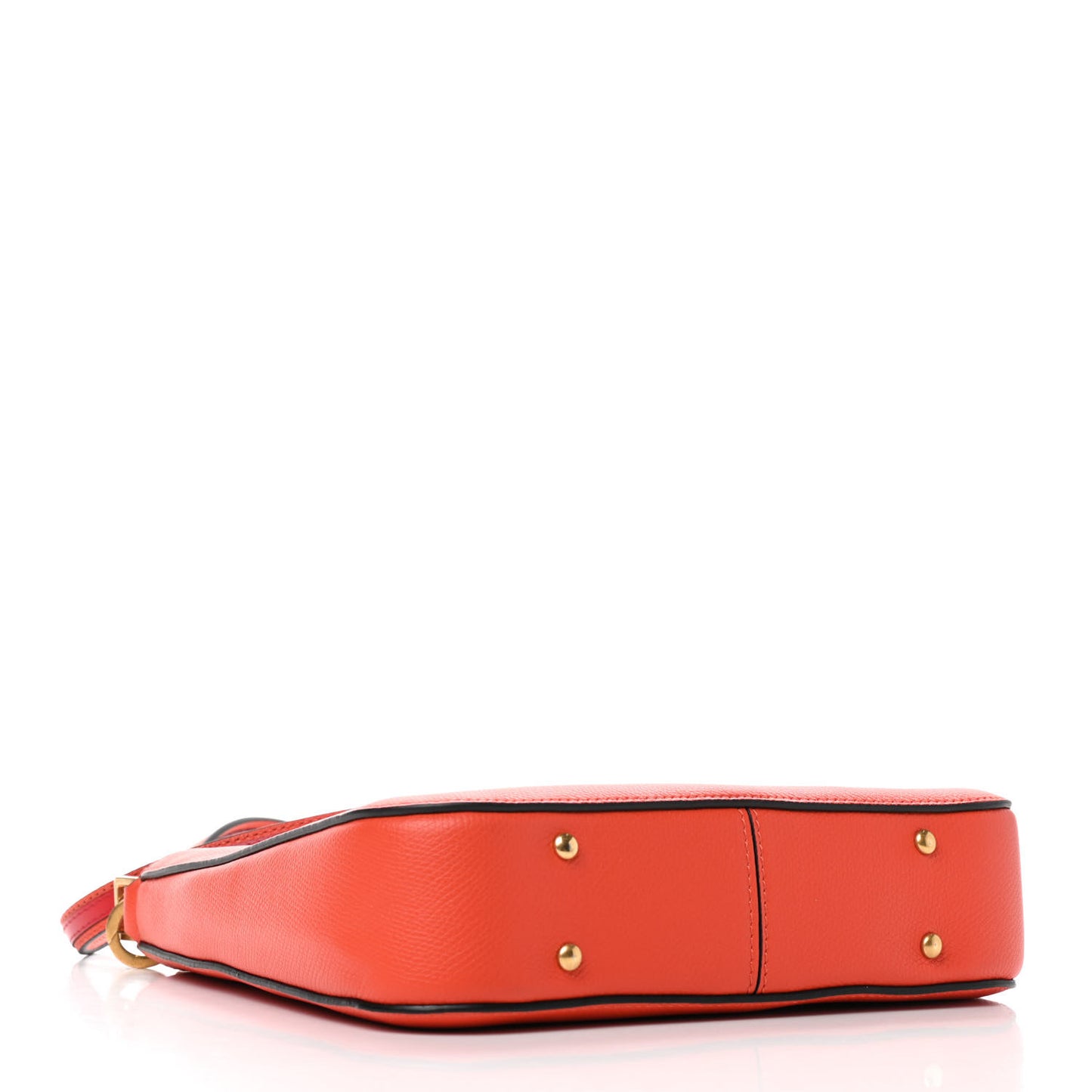 Grainy Calfskin VSling Hobo Bag Orange Red