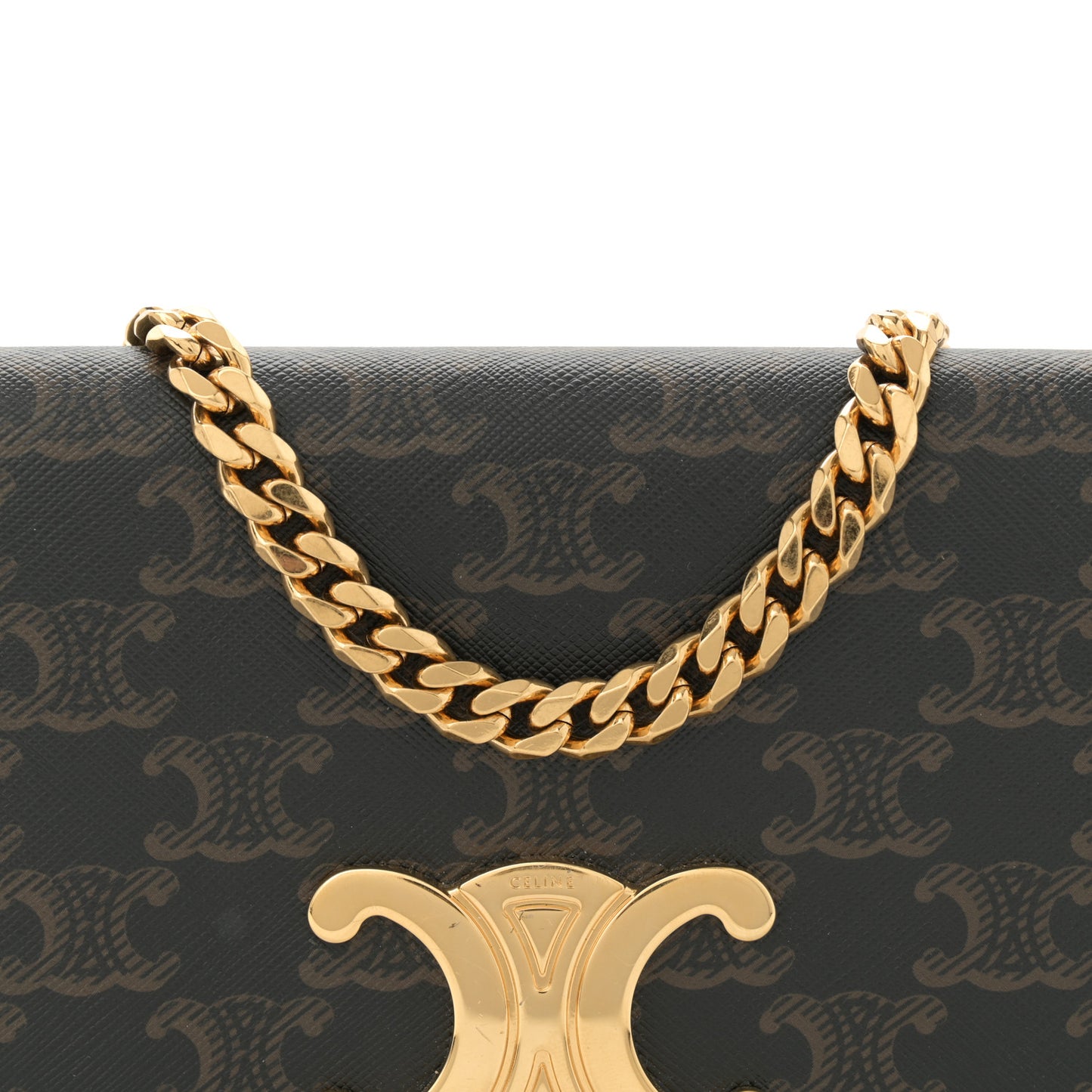 Triomphe Canvas Multipochette Tan