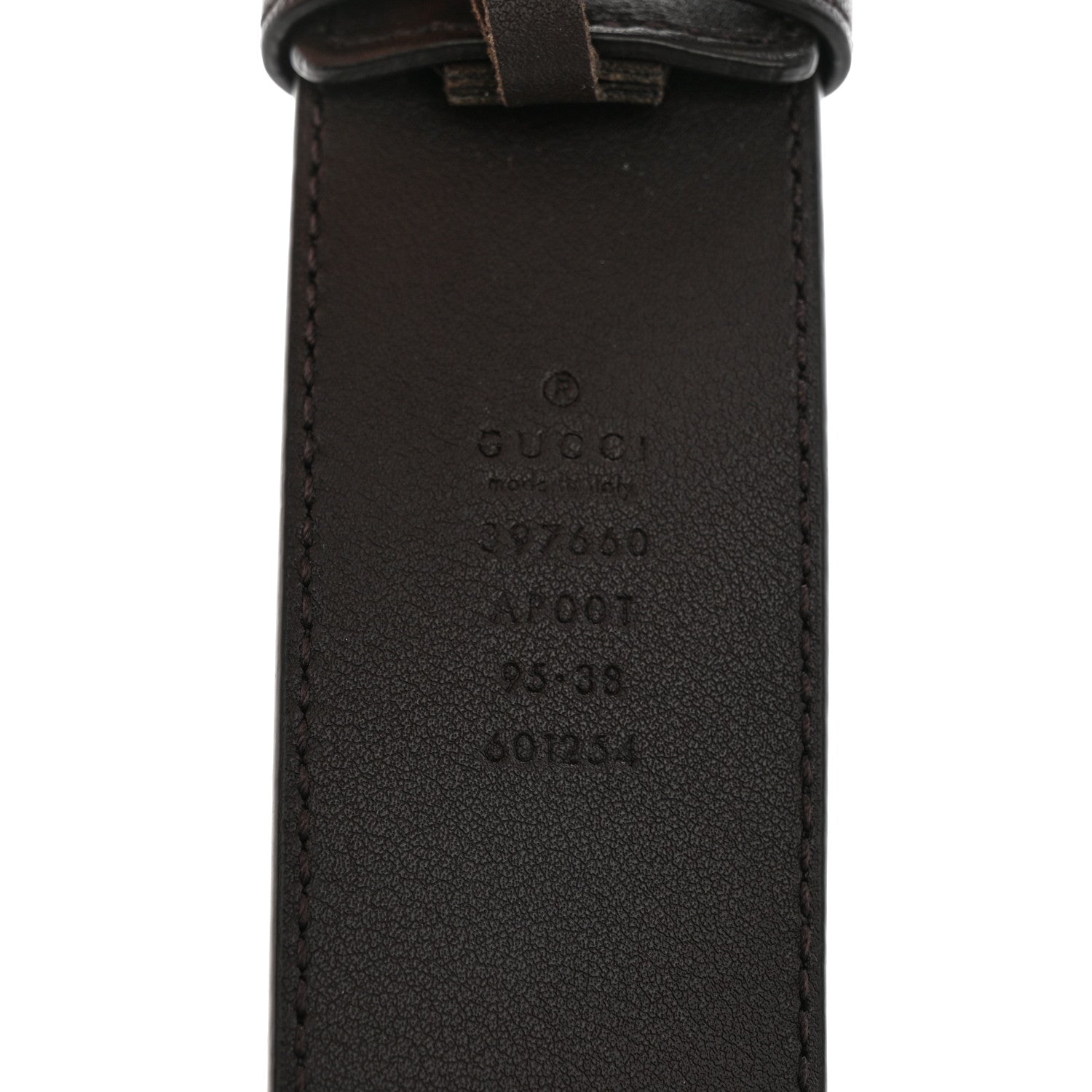 Gucci Moon Calfskin Double G 40mm Belt 95 38 Dark Cocoa 5 of 10
