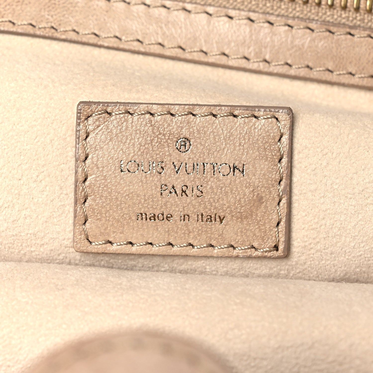 FASHIONPHILE Lambskin Olympe Stratus PM Ecru 6 of 10