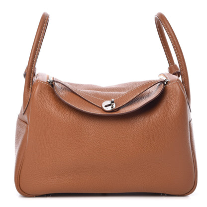 Hermes Taurillon Clemence Lindy 34 Gold 1 of 7