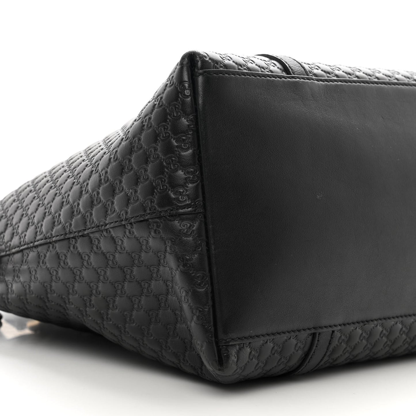 Soft Microguccissima Dome Satchel Black