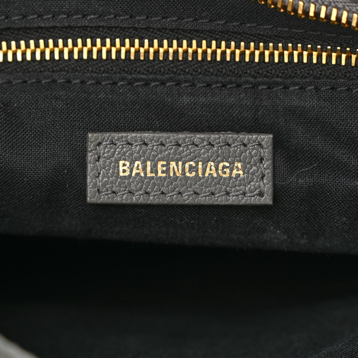 Balenciaga Chevre Gold Metallic Edge Hardware Mini City Gris Acier 6 of 9