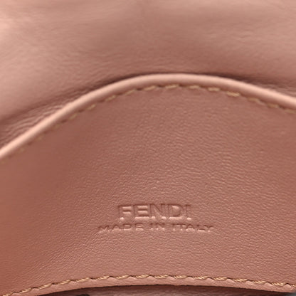 Fendi Nappa Matisse FF Embossed Nano Maxi Buckle Baguette Charm Rosa Quarzo 6 of 9