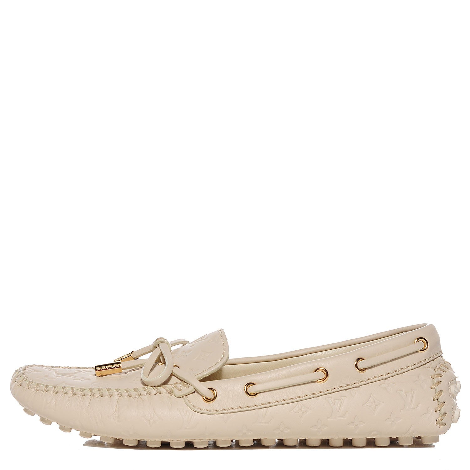 Louis Vuitton Empreinte Gloria Loafer Beige Size 37.5 1 of 6