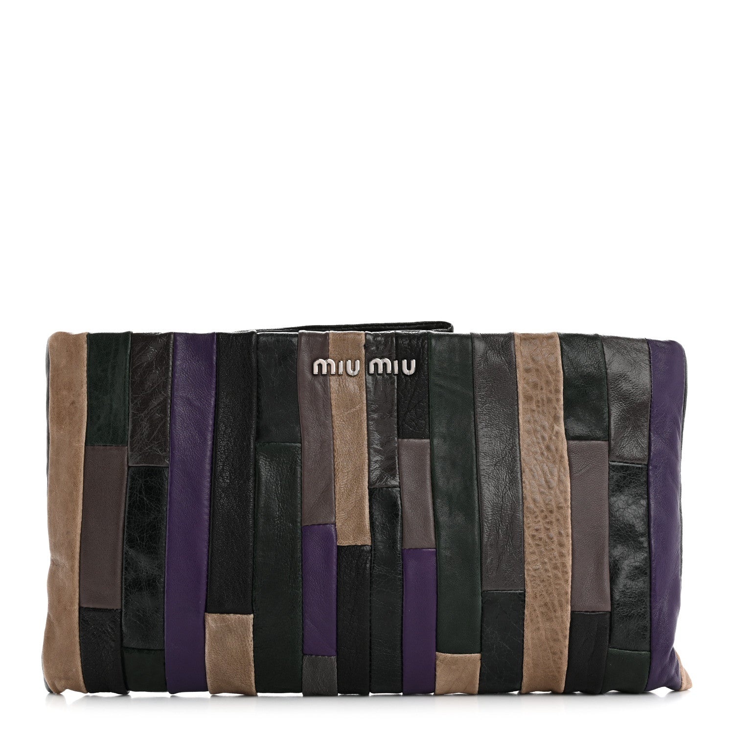 Miu Miu Nappa Patchwork Clutch Multicolor 1 of 11