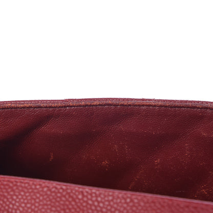 Chanel Caviar Quilted Jumbo Single Flap Red 12 of 27