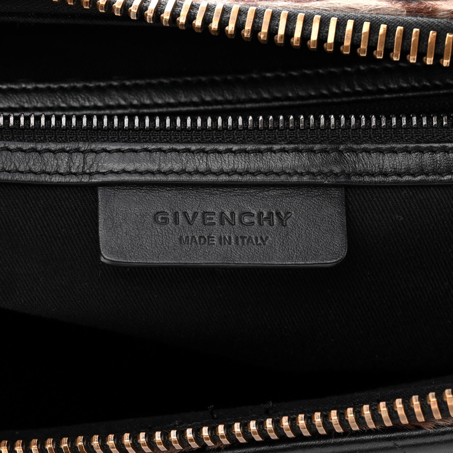 Givenchy Pony Hair Smooth Calfskin Leopard Print Antigona Black 6 of 13