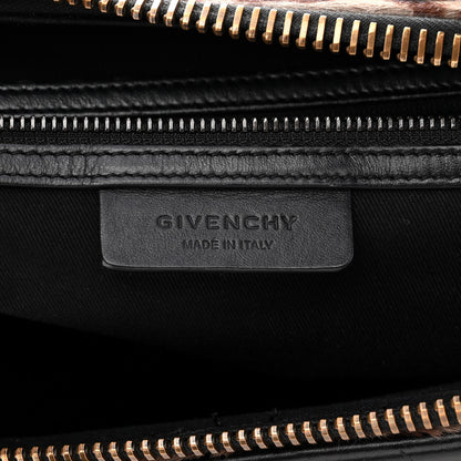 Givenchy Pony Hair Smooth Calfskin Leopard Print Antigona Black 6 of 13
