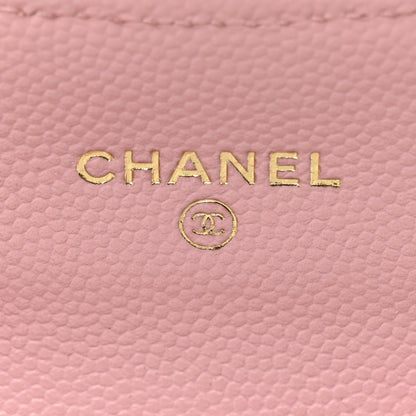 Chanel Caviar Quilted Mini Clutch With Chain Pink 6 of 12