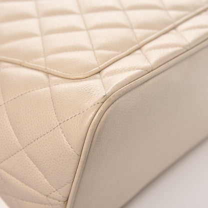 Chanel Caviar Quilted Medallion Tote Light Beige 10 of 12
