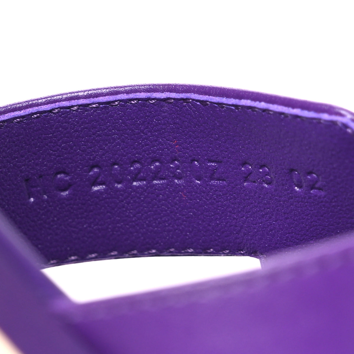 Hermes Calfskin Oran Sandals 39.5 Violet Majorette 10 of 11
