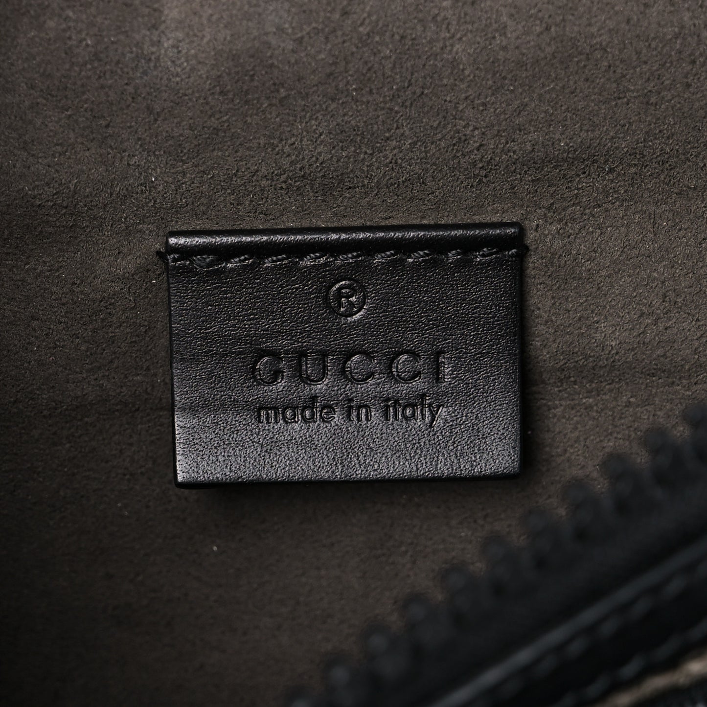 GG Supreme Monogram Belt Bag Black