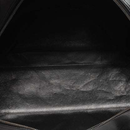 Chanel Caviar and Patent Leather Quilted XL Bowler Black 5 of 7