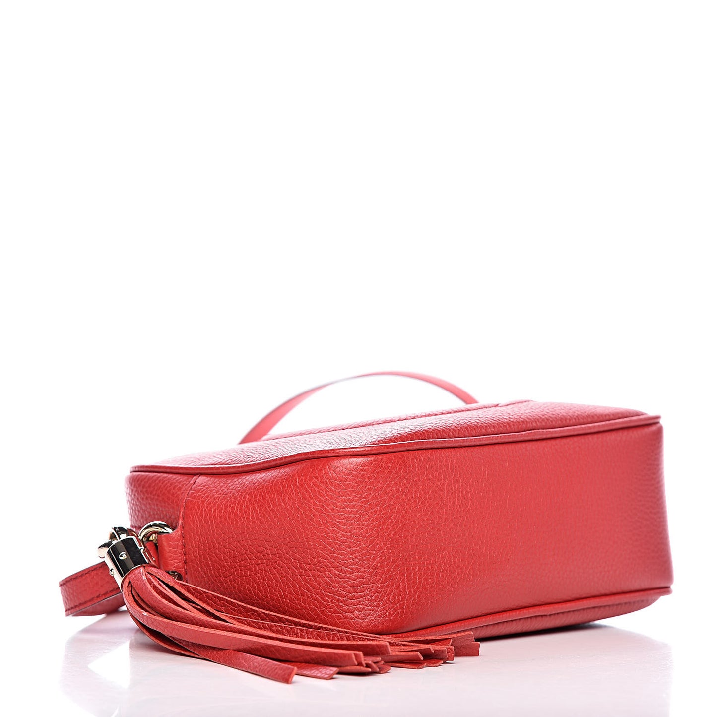 Pebbled Calfskin Small Soho Disco Bag Tabasco Red
