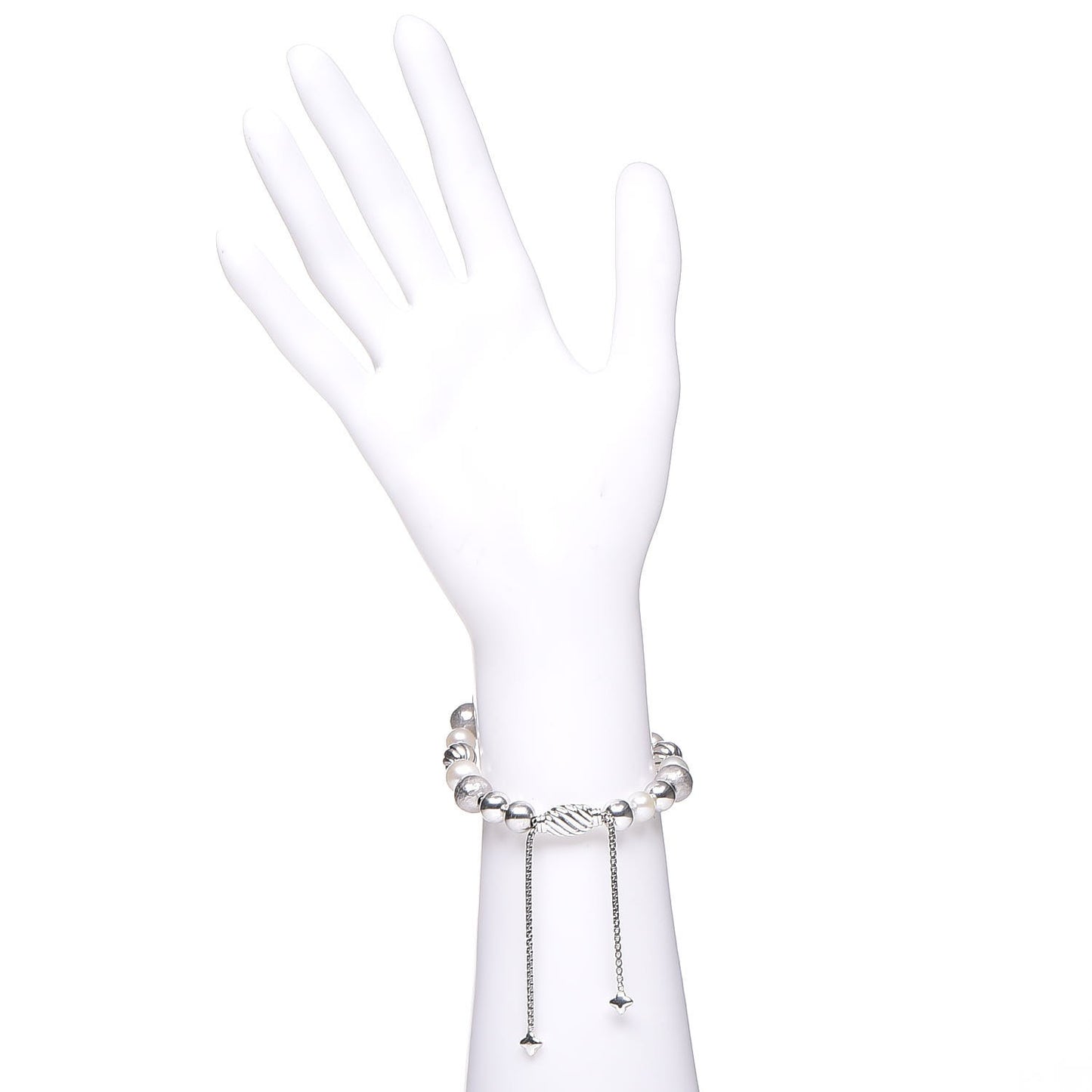 Sterling Silver 18K Yellow Gold 8-10mm Elements Bracelet