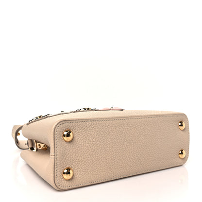 Louis Vuitton Taurillon Mechanical Flowers Smile Capucines BB Beige 4 of 9
