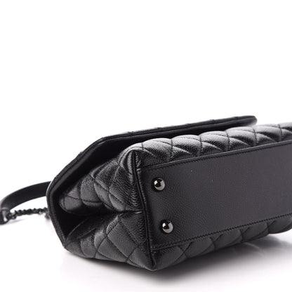 Chanel Caviar Quilted Mini Coco Handle Flap So Black 8 of 11