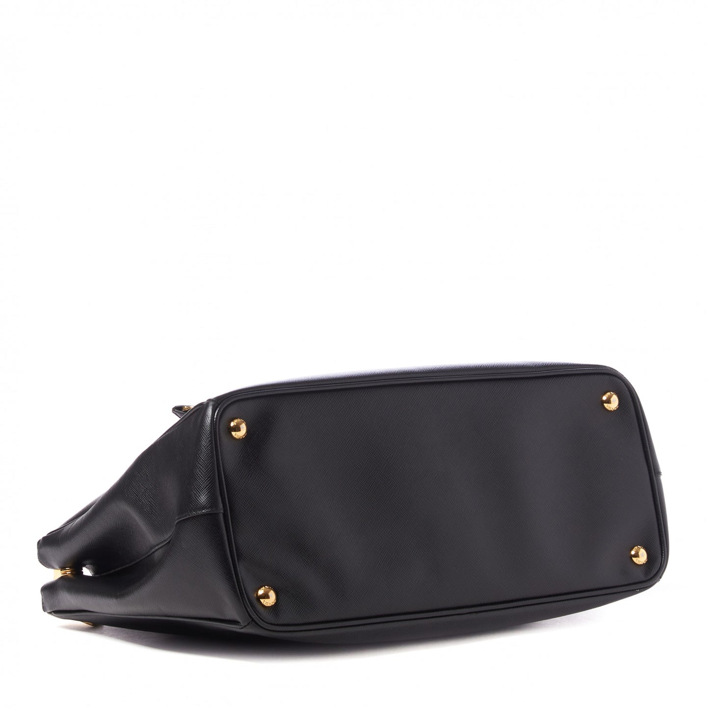 Saffiano Large Galleria Double Zip Tote Black