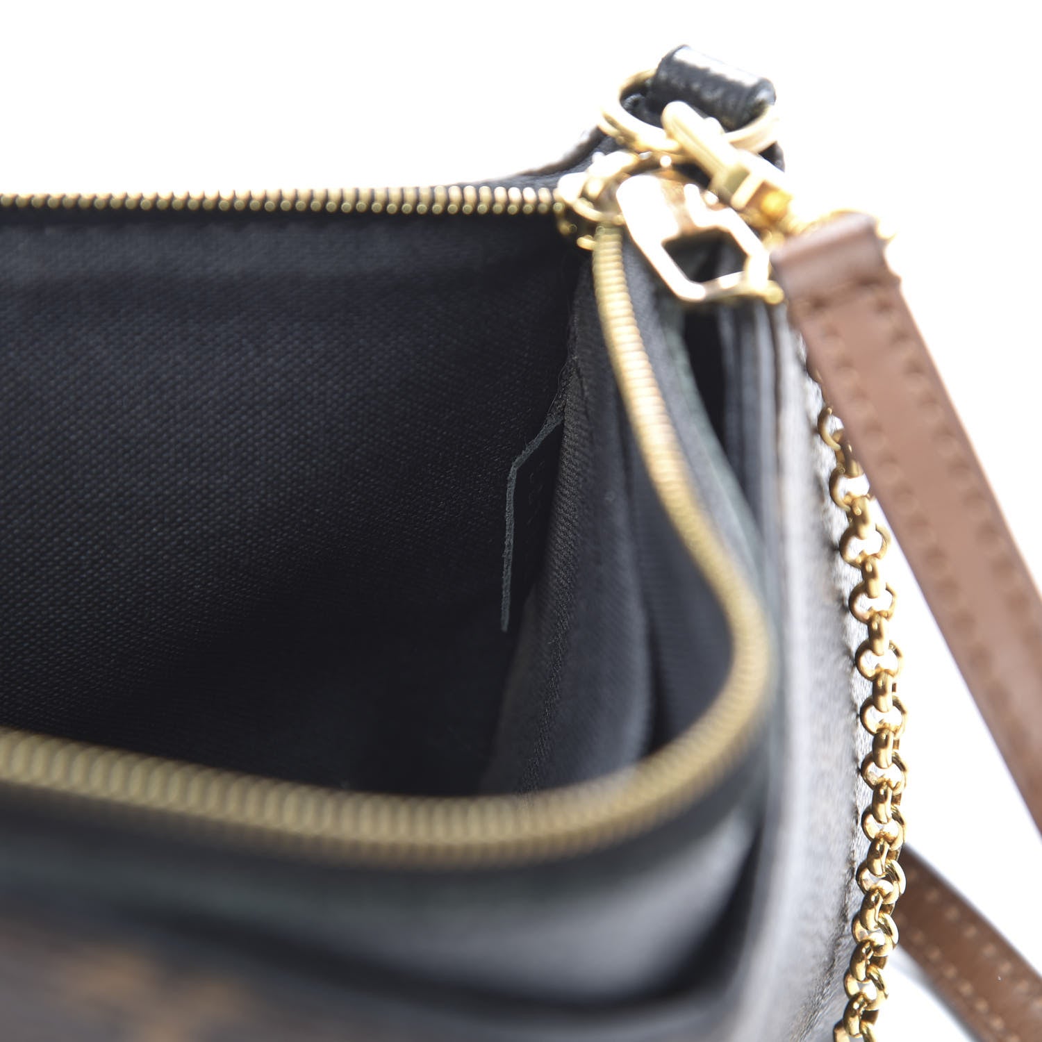 Louis Vuitton Monogram Pallas Clutch Black 8 of 14